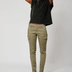 Jeans DERA en coton kaki