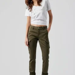 Jeans DERA kaki en coton