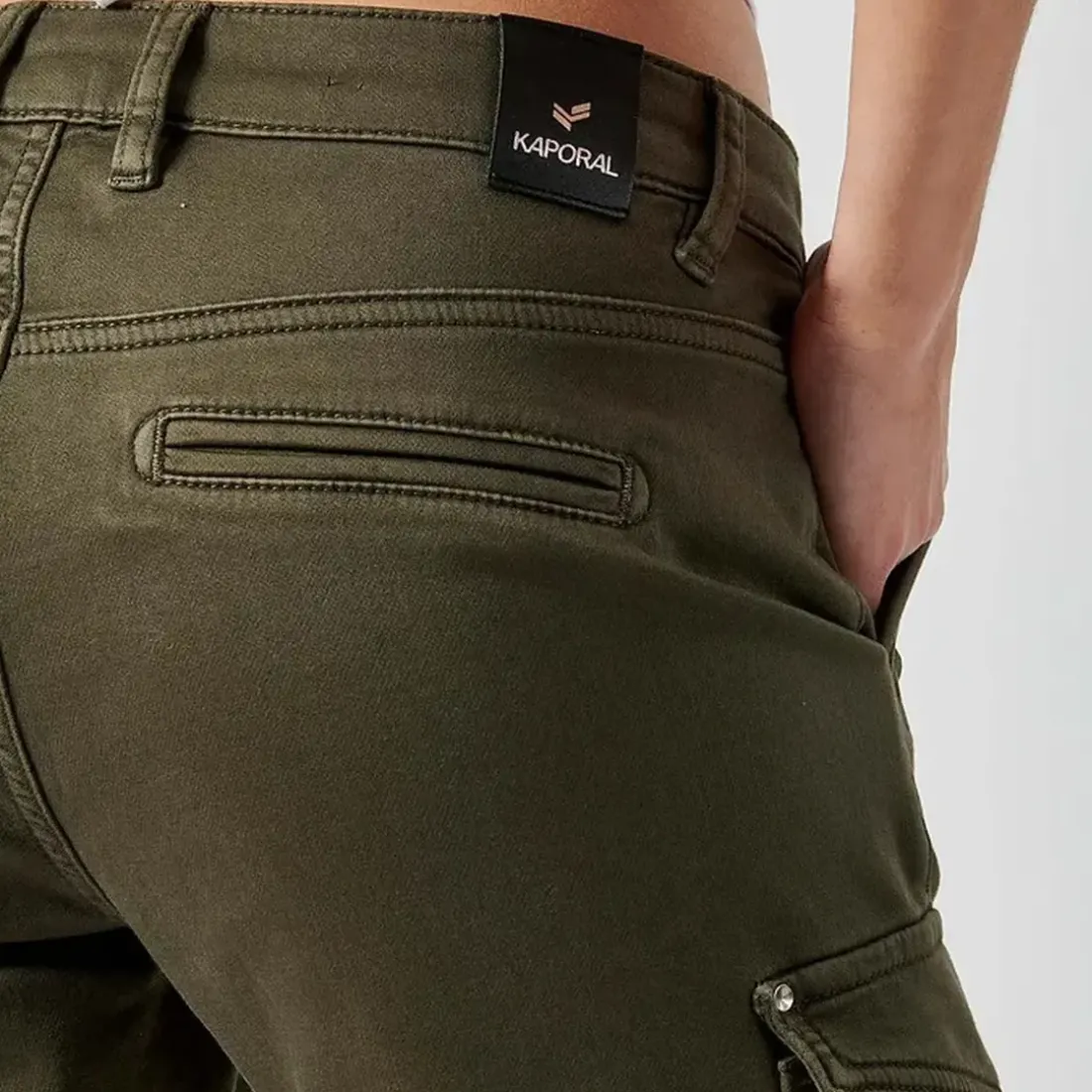 Jeans DERA kaki en coton