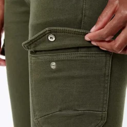 Jeans DERA kaki en coton