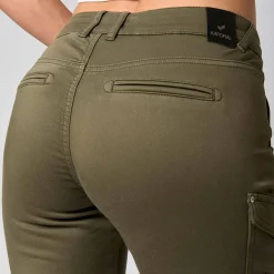 Jeans DERA kaki en coton