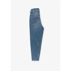 Jeans fille, Milina boyfit vintage bleu N°4 en coton