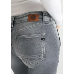 Jeans flare gris N°2 en coton Fleur
