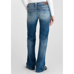Jeans flare, très évasé , longueur 34 bleu Ode