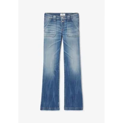 Jeans flare, très évasé , longueur 34 bleu Ode