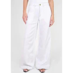 Jeans flare, très évasé , longueur 34 blanc Queen