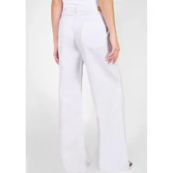 Jeans flare, très évasé , longueur 34 blanc Queen