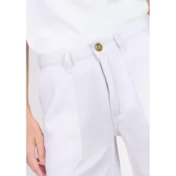 Jeans flare, très évasé , longueur 34 blanc Queen