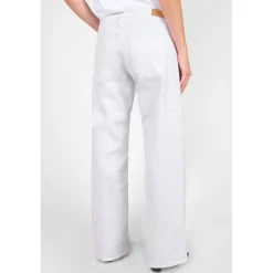 Jeans flare, très évasé , longueur 34 blanc Lara
