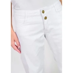 Jeans flare, très évasé , longueur 34 blanc Lara