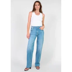 Jeans flare, très évasé PULP high flare, longueur 34 bleu en cuir Zara