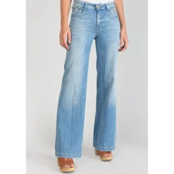 Jeans flare, très évasé PULP high flare, longueur 34 bleu en coton Nia