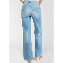 Jeans flare, très évasé PULP high flare, longueur 34 bleu en coton Nia