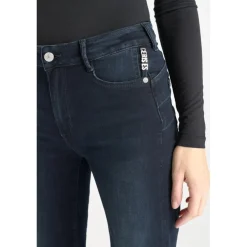 Jeans flare, très évasé PULP high flare, longueur 34 bleu en coton Ivy