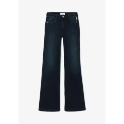 Jeans flare, très évasé PULP high flare, longueur 34 bleu en coton Ivy