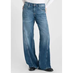 Jeans flare, très évasé wide leg , longueur 34 bleu Hana