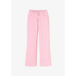 Jeans flare, très évasé wide leg , longueur 34 rose Blair