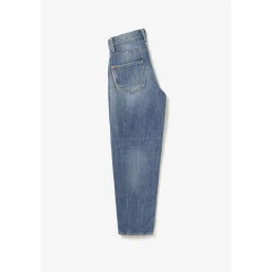 Jeans garçon, loose, large ARNAU, longueur 34 bleu en coton