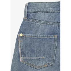 Jeans garçon, loose, large ARNAU, longueur 34 bleu en coton