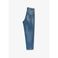 Jeans garçon, loose, large ARNAU, longueur 34 bleu
