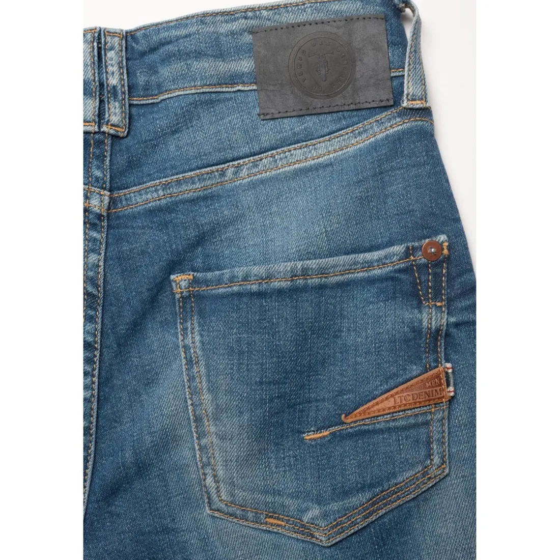 Jeans garçon, loose, large ARNAU, longueur 34 bleu