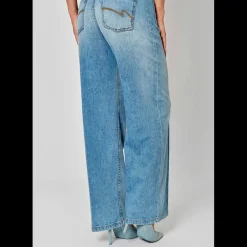 Jeans LOLA en coton bleu