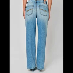 Jeans LOLA en coton bleu