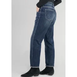 Jeans loose, large 400/60 girlfriend, longueur 34 bleu en coton Ruth