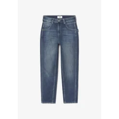 Jeans loose, large 400/60 girlfriend, longueur 34 bleu en coton Ruth
