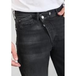 Jeans loose, large 1998, longueur 34 noir en coton