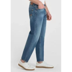 Jeans loose, large 1999, longueur 34 bleu Ebbe