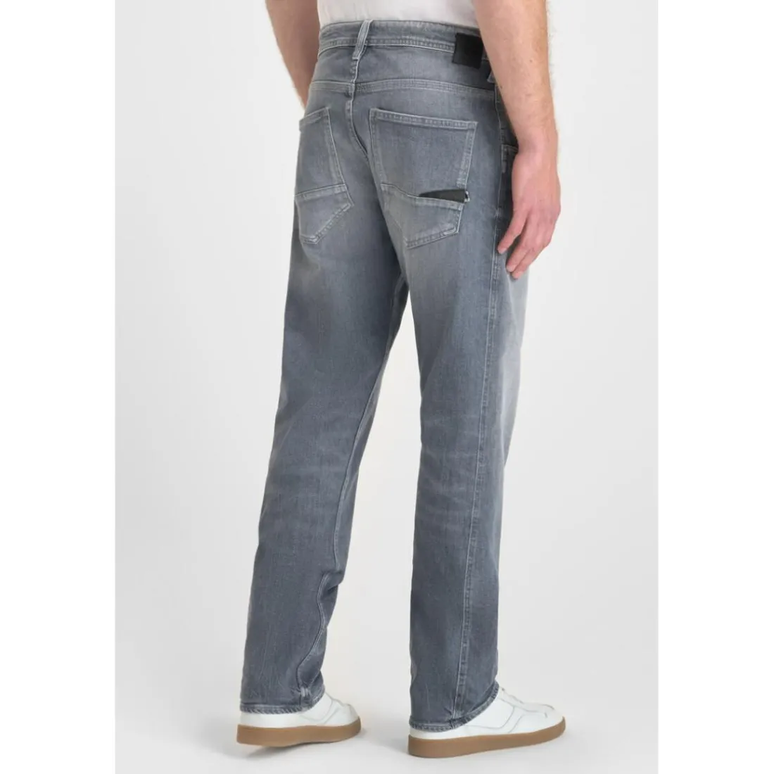 Jeans loose, large 800/60 loose , longueur 34 gris Cleo en coton