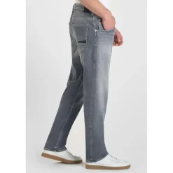 Jeans loose, large 800/60 loose , longueur 34 gris Cleo en coton