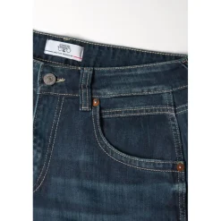 Jeans loose, large 400/60, 7/8ème bleu Tia