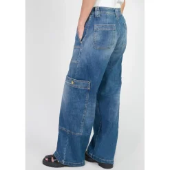 Jeans loose, large HOLLY, longueur 34 bleu Mila