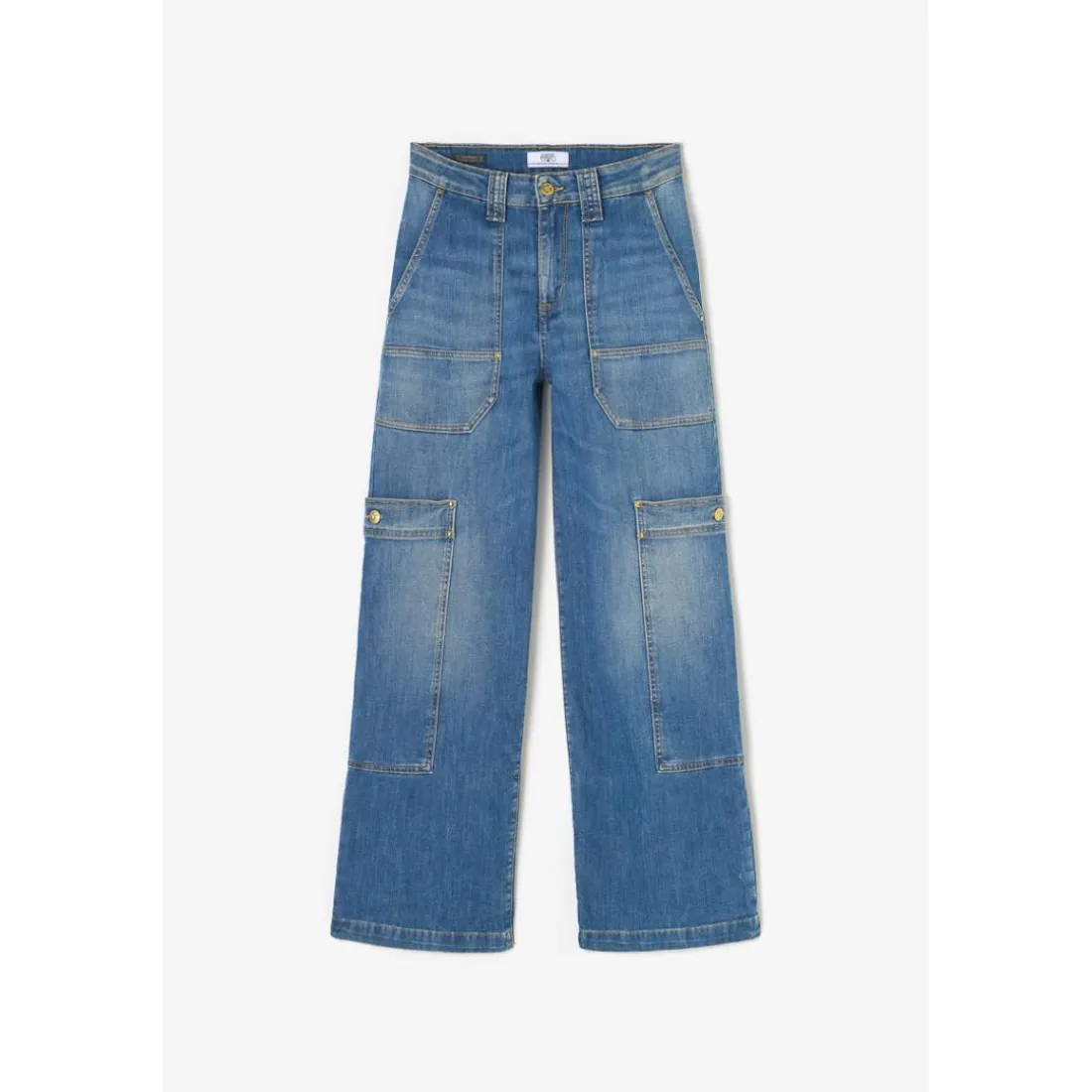 Jeans loose, large HOLLY, longueur 34 bleu Mila