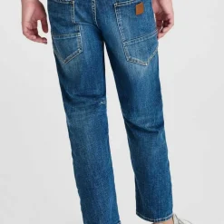 Jeans loose, large NOAH, longueur 34 bleu Mo