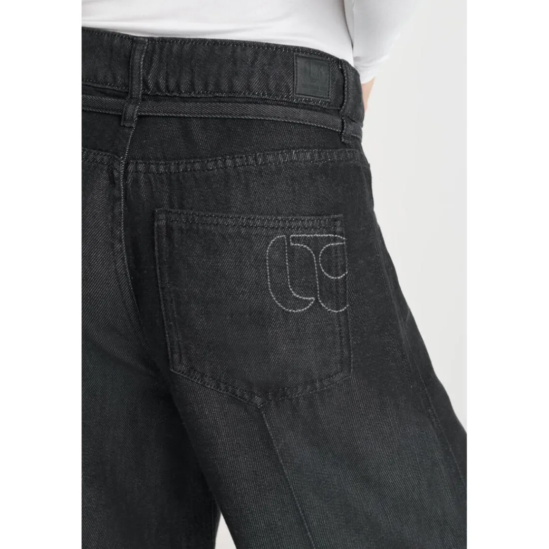 Jeans loose, large SCOTTY, longueur 34 noir Esme