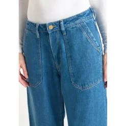 Jeans loose, large VICTORIA, longueur 34 bleu Kali