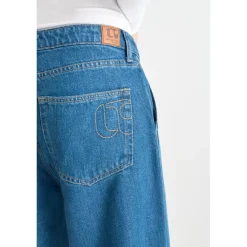 Jeans loose, large VICTORIA, longueur 34 bleu Kali