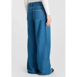Jeans loose, large VICTORIA, longueur 34 bleu Kali