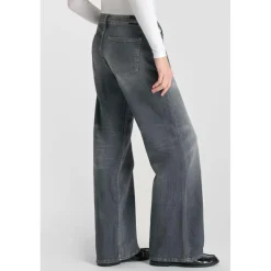 Jeans loose, large wide leg , longueur 34 gris Gwen