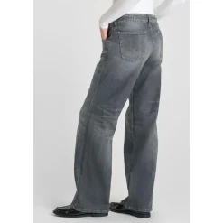 Jeans loose, large wide leg , longueur 34 gris Gwen