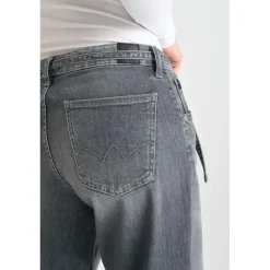 Jeans loose, large wide leg , longueur 34 gris Gwen