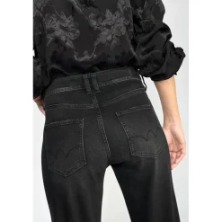 Jeans Lux 400/19 mom taille haute noir N°1 en coton