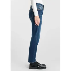 Jeans mom , 7/8ème bleu Isa