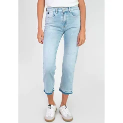 Jeans mom 400/17 mom taille haute 7/8ème bleu Dina