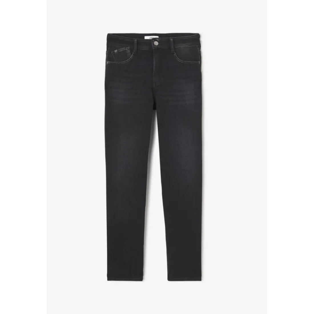 Jeans mom taille haute 7/8ème noir Ida en coton