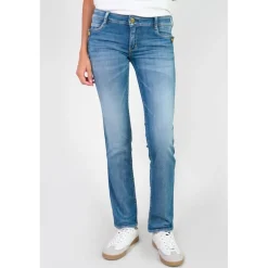 Jeans push-up regular, droit PULP, longueur 34 bleu Faye