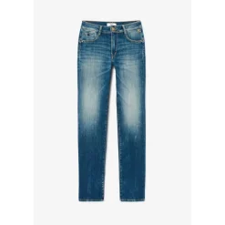 Jeans push-up regular, droit taille haute PULP, longueur 34 bleu Eva